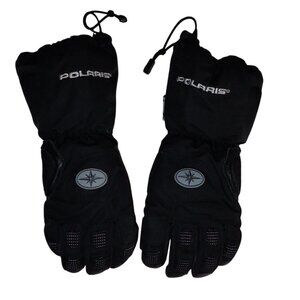 Polaris Hipora Snowmobile Winter‎ Gloves Adult M Black Thermolite Winter